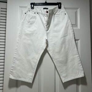 Lauren Ralph Lauren White Denim Pants